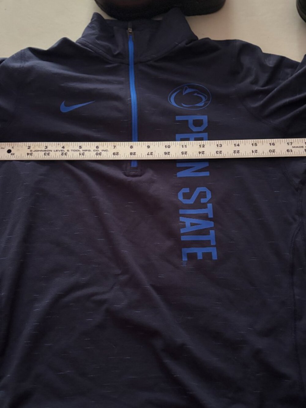 NIke Penn State 1/4 Zip Blue Long Sleeve Top Size Small - Picture 5 of 8